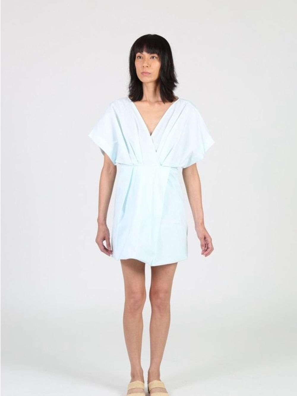 Rachel Comey arco dress spa blue v neck size 0